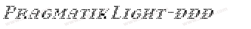 Pragmatik Light字体转换 Pragmatik Light字体转换